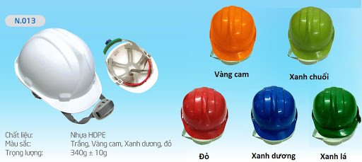 Nón Bảo Hộ 013 Vàng Cam