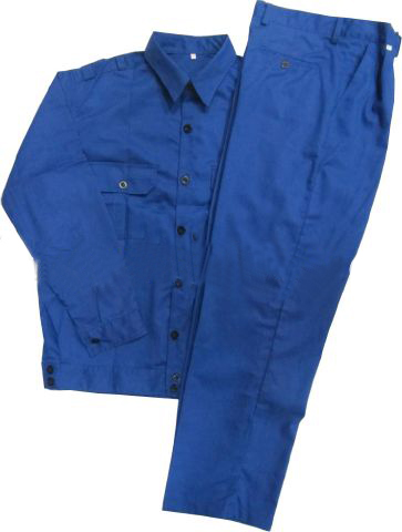 Quần Áo Bảo Hộ Kaki 35/65 Màu Xanh Bích Số 6